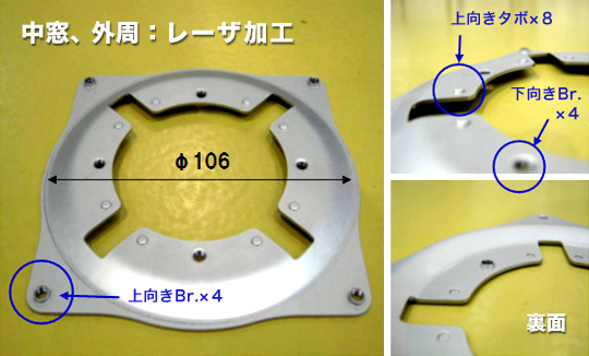 画像：プレス製品に成形加工＆外周切断